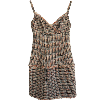Chanel multicolored tweed dress | LOOP-Marktplatz
