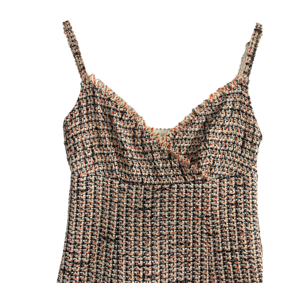 Chanel multicolored tweed dress