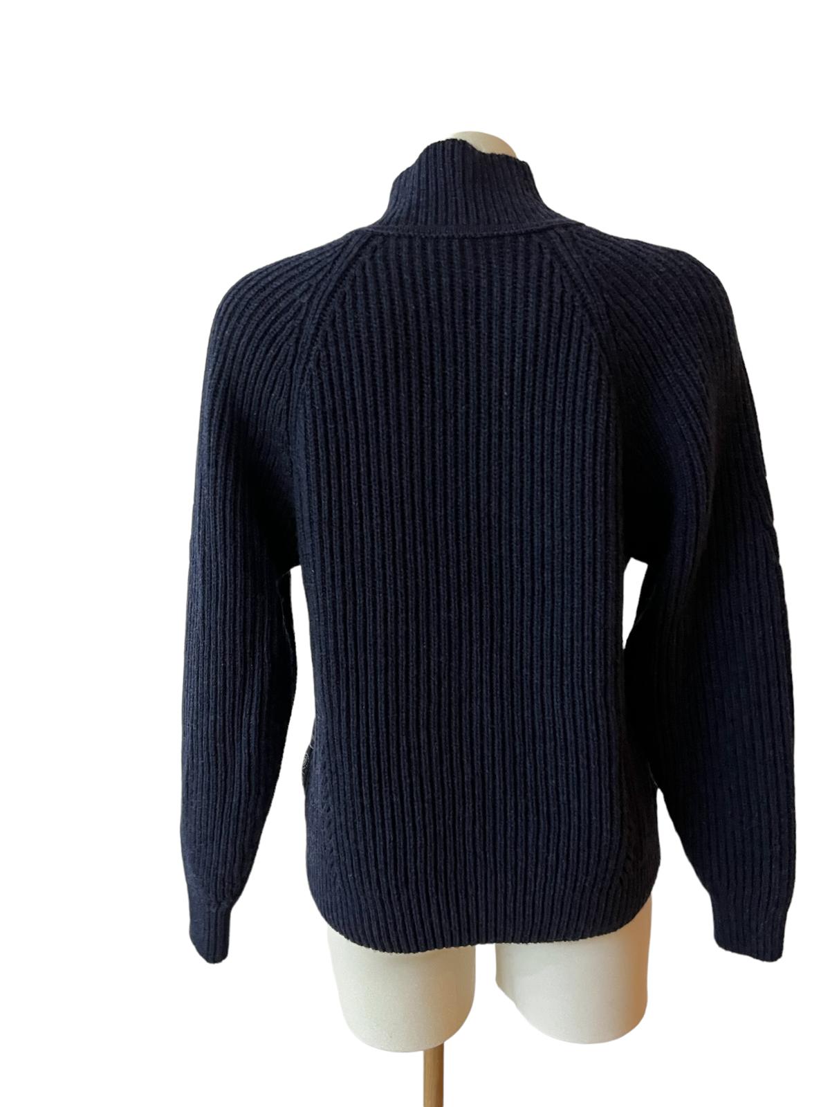Hermès navy blue turtleneck sweater