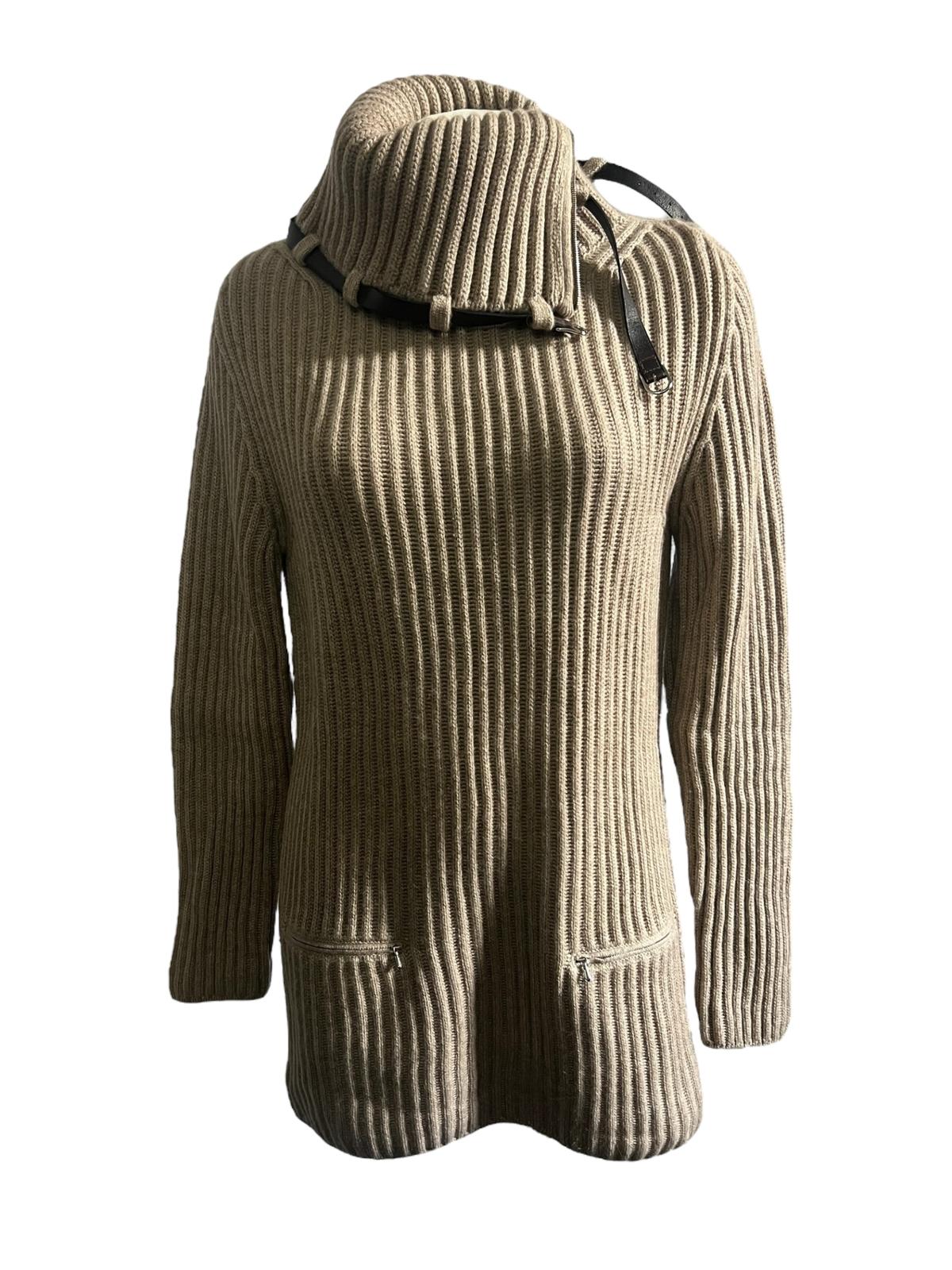 Hermès wool turtleneck dress
