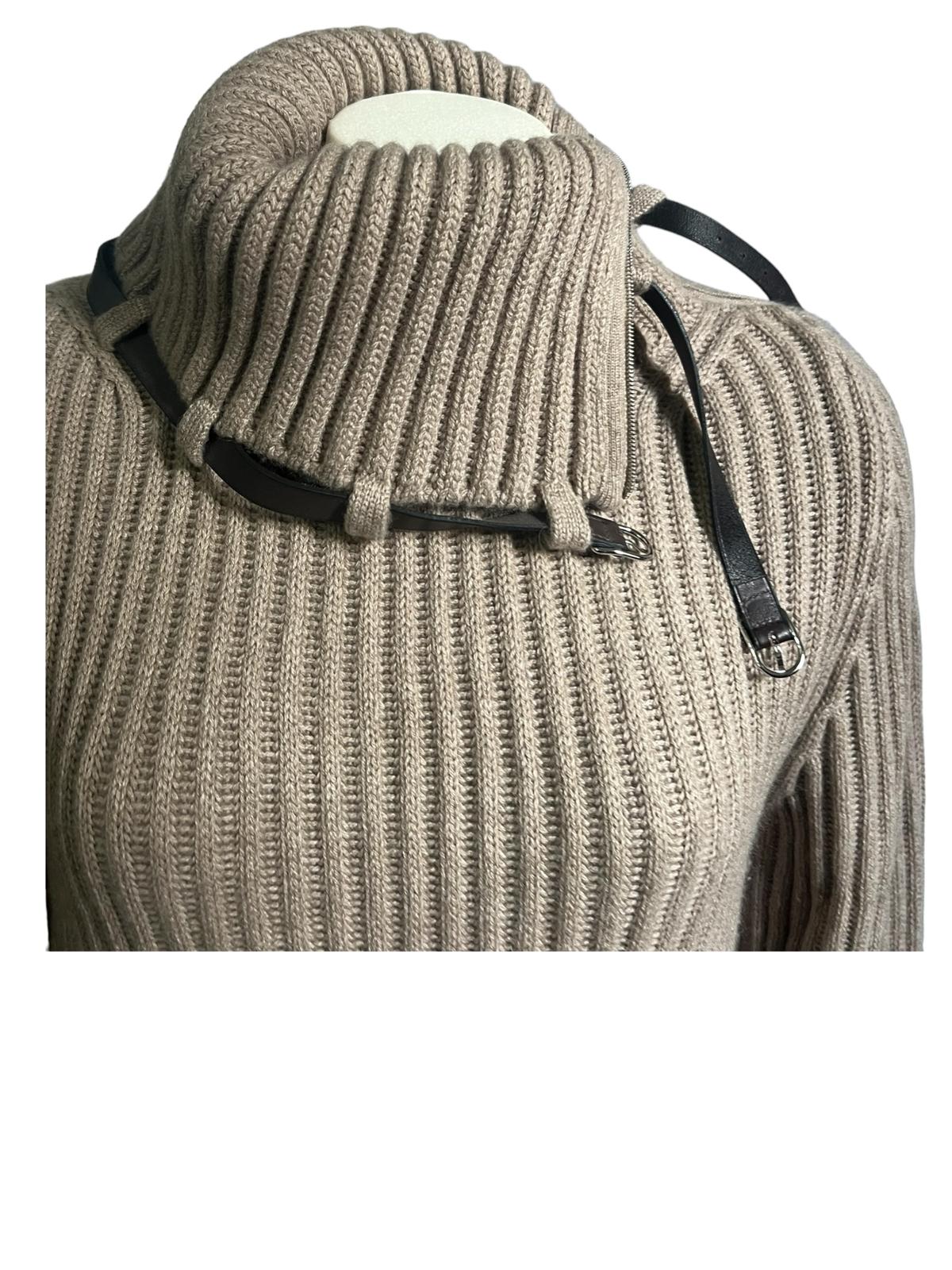 Hermès wool turtleneck dress