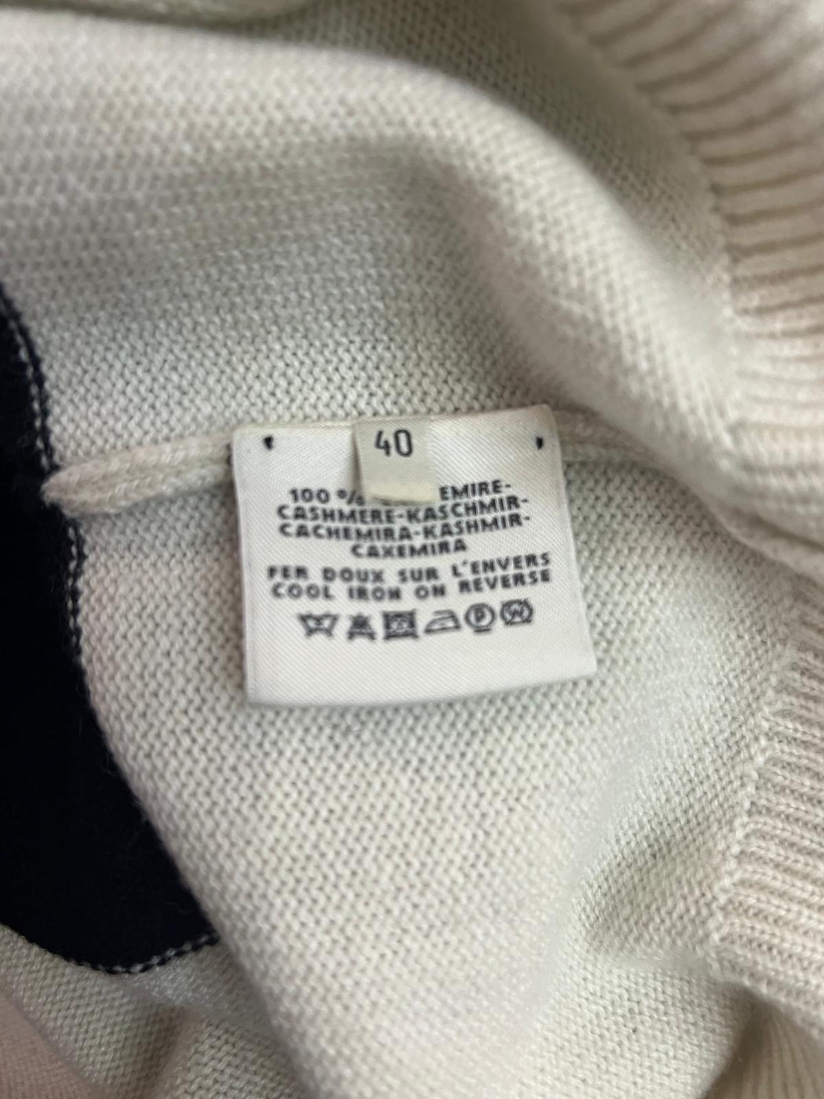 Hermès short-sleeved black/white sweater | LOOP-Marktplatz