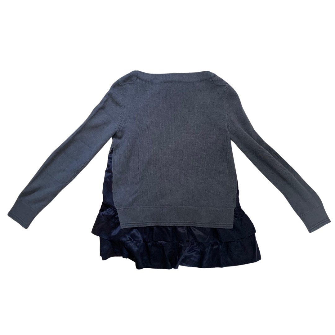 Louis Vuitton gray/navy blue sweater