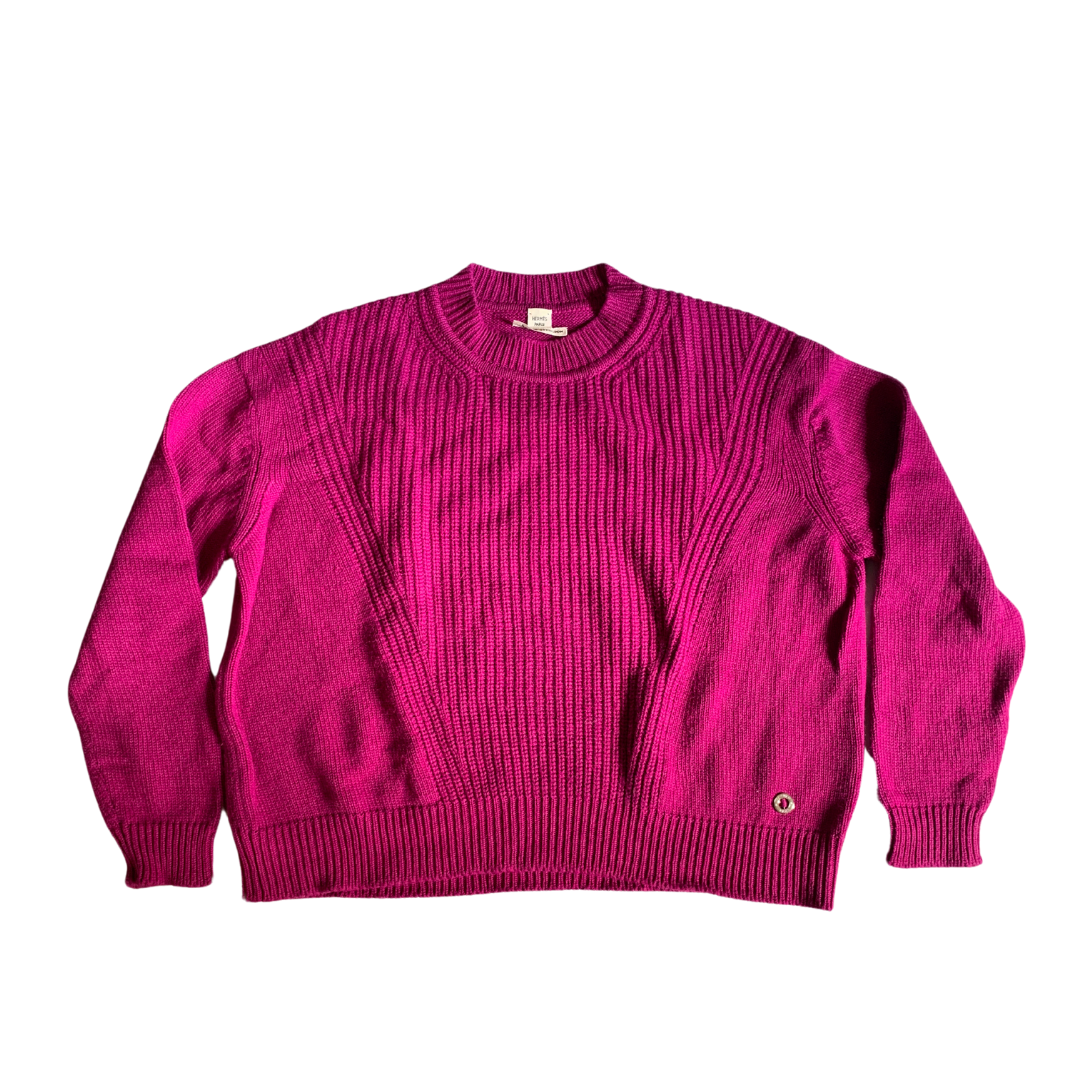 Hermès Fuchsia Silk Scarf