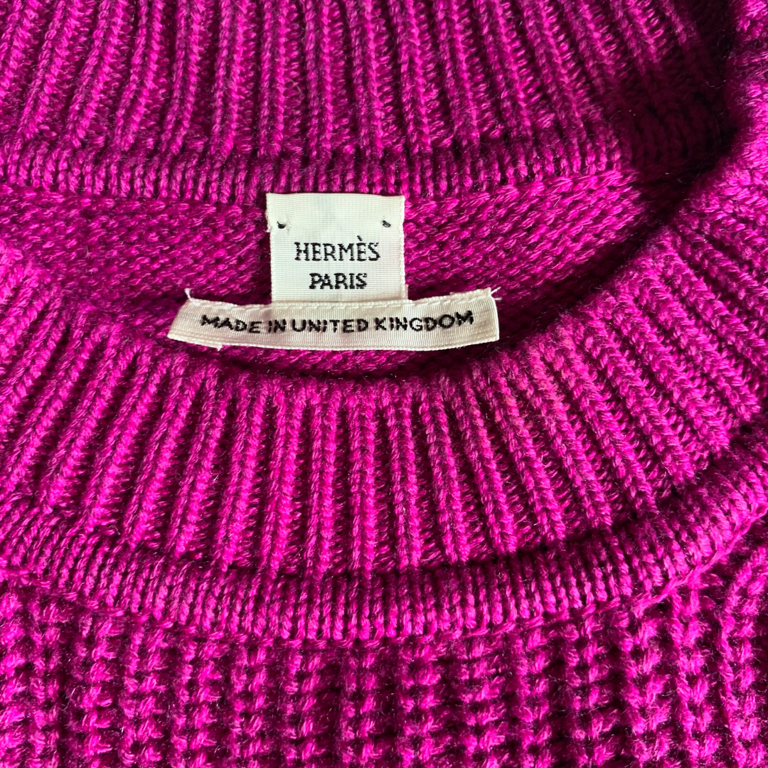 Hermès Fuchsia Silk Scarf