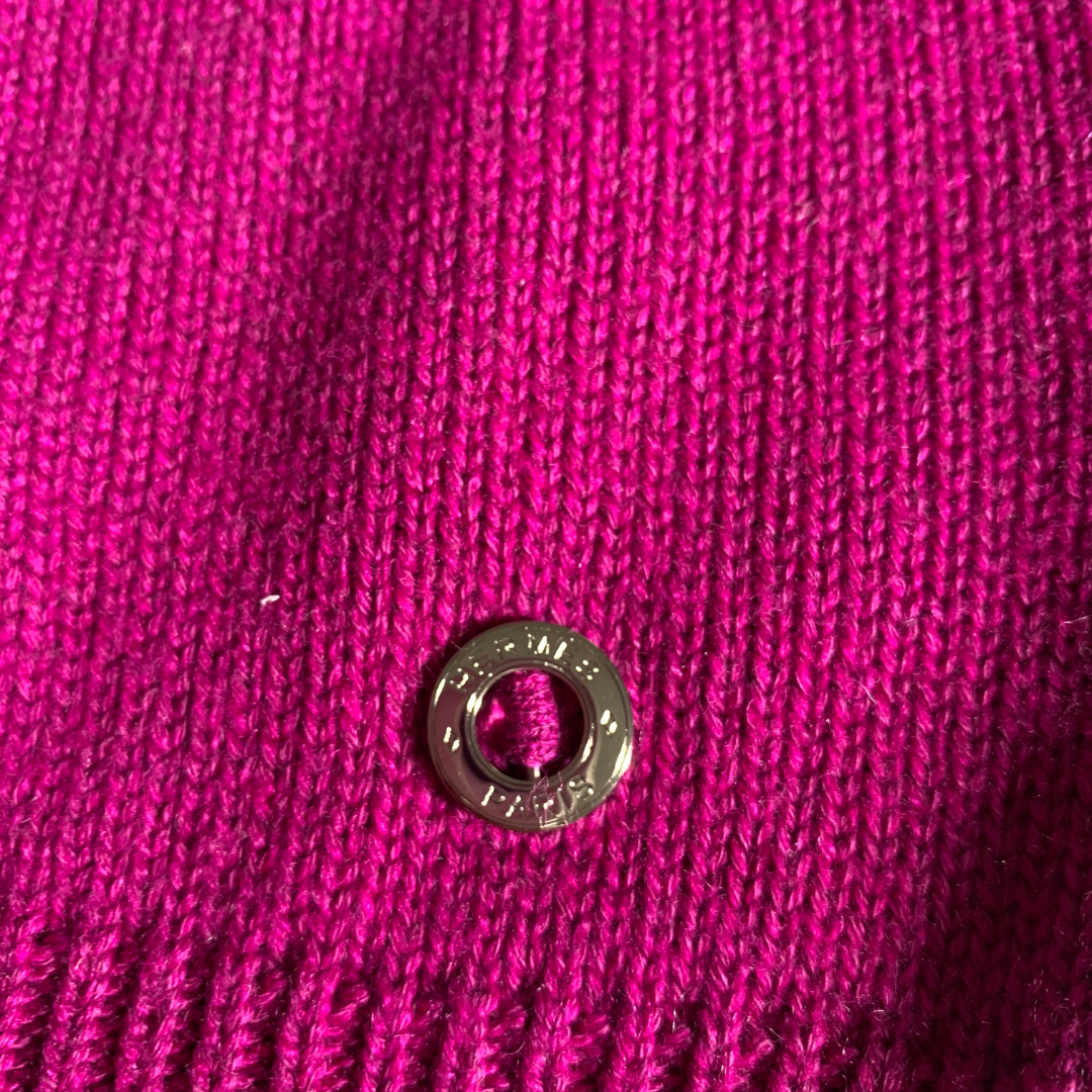 Hermès Fuchsia Silk Scarf