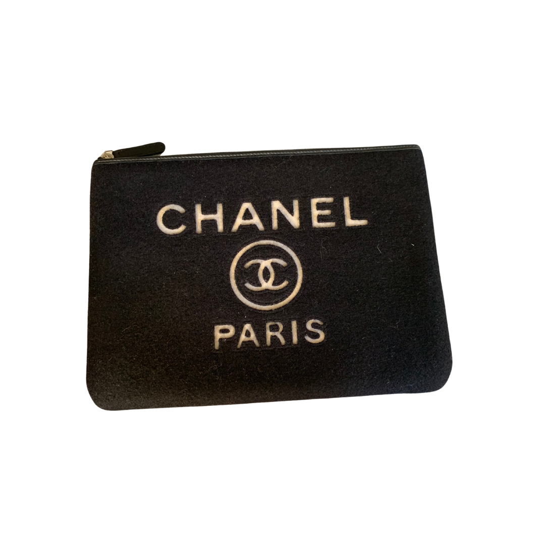 Black Chanel clutch