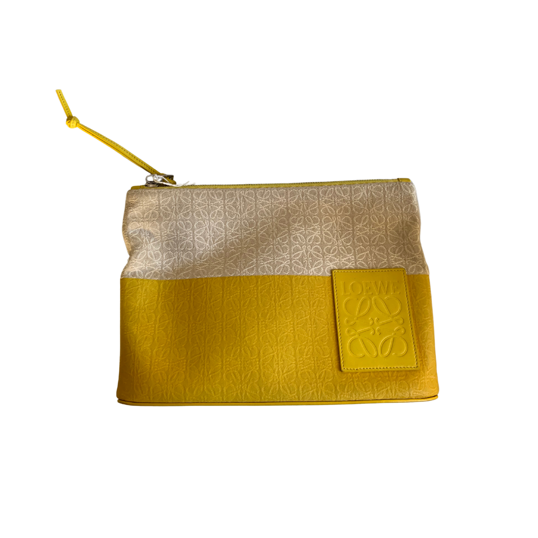 Yellow Loewe clutch