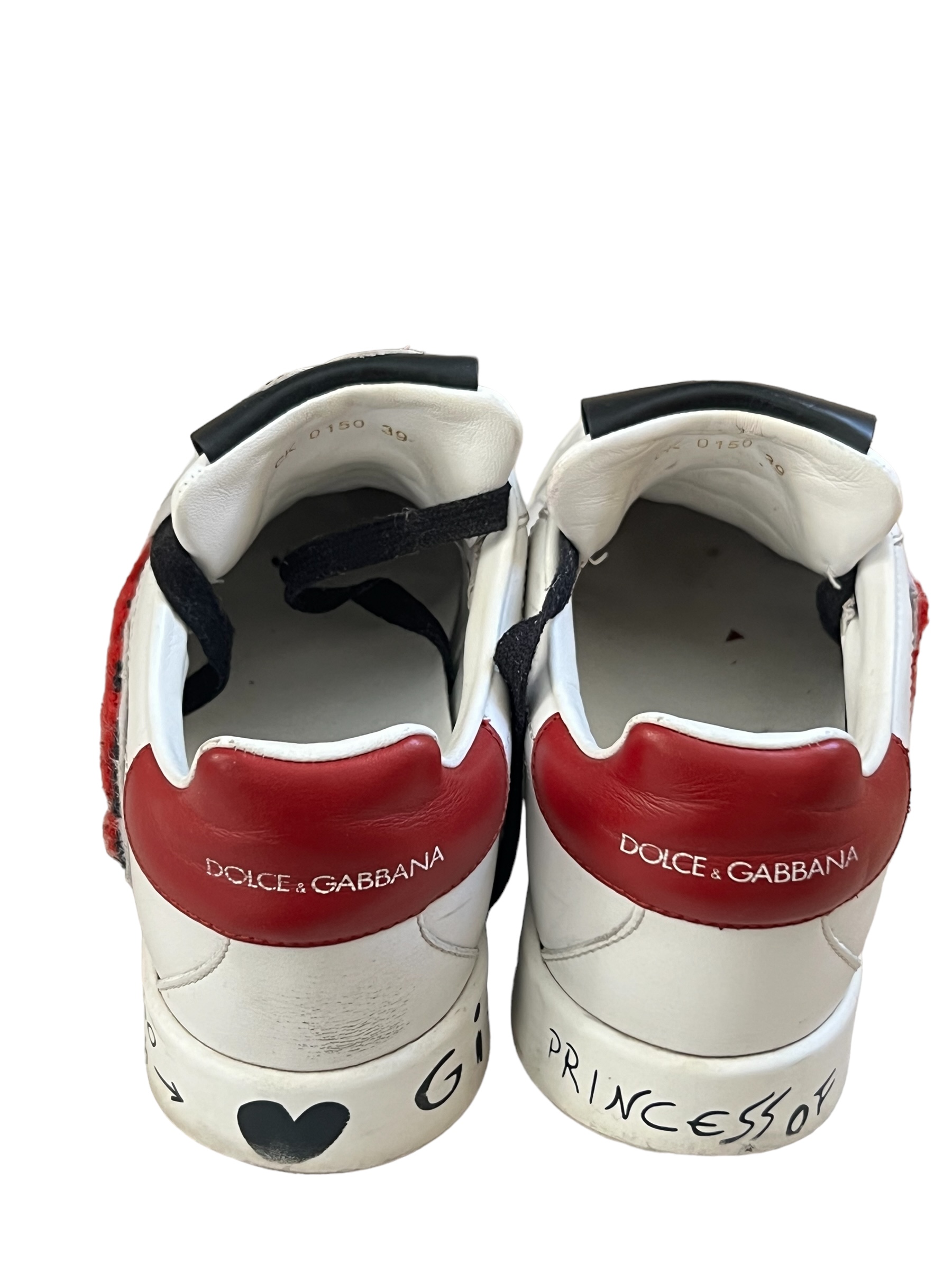 Low-top sneakers D&G Love graffiti | LOOP Marketplace