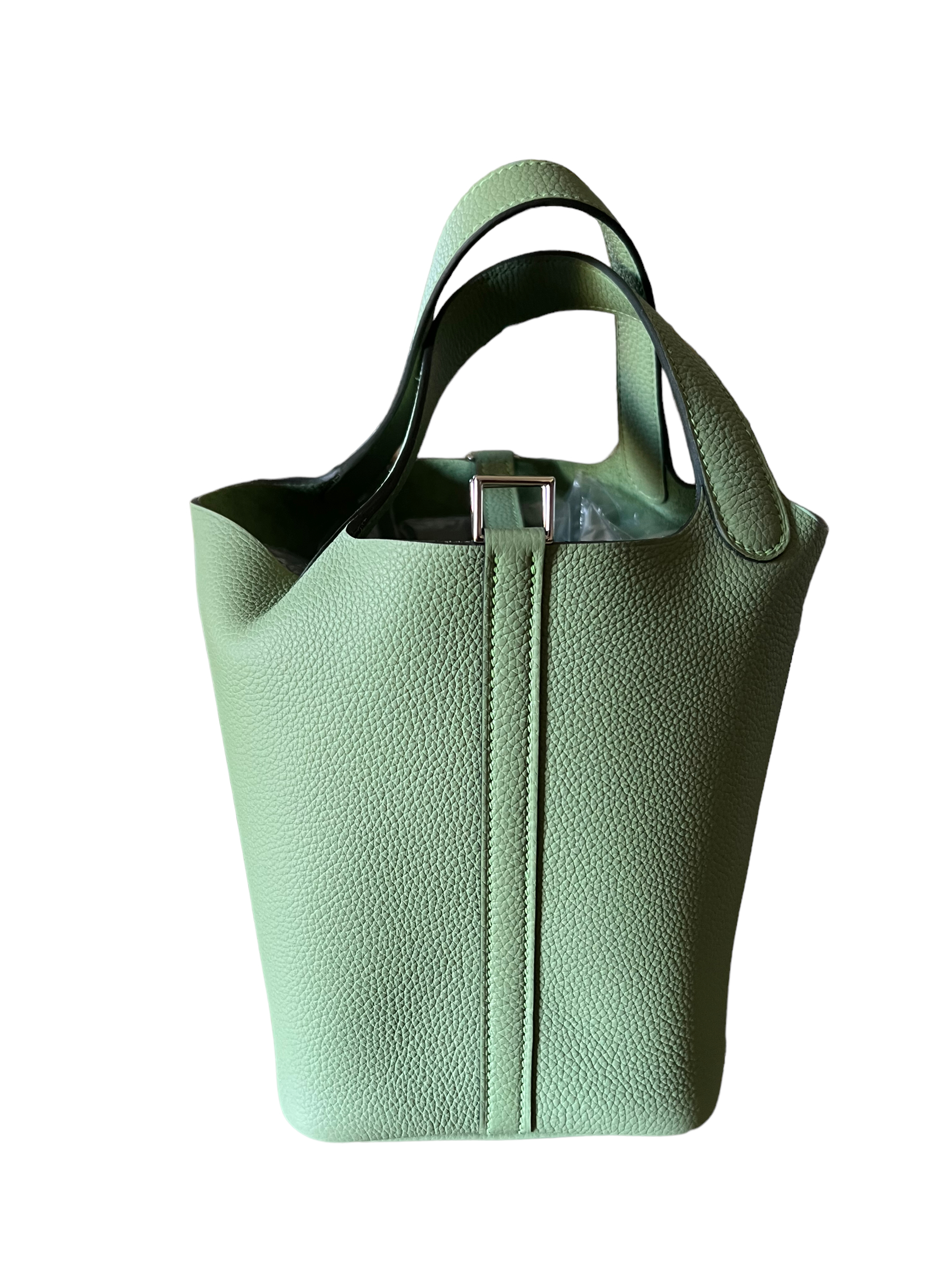 Mini Picotin Green Grasshopper Hermès | LOOP Marketplace