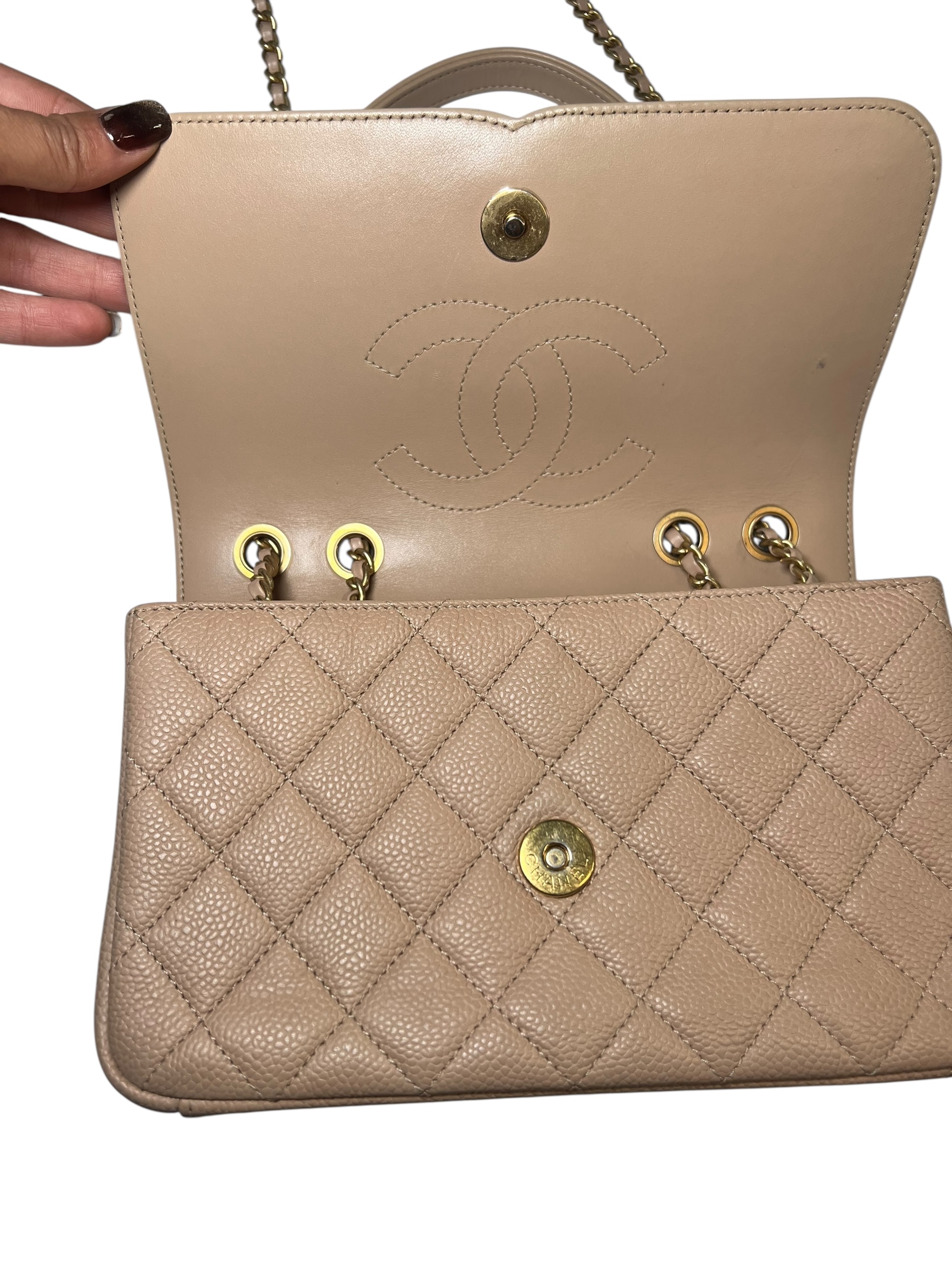 Beige Chanel Bag