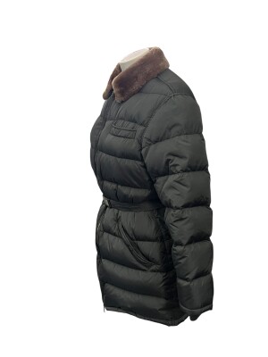 Khaki Prada down jacket | LOOP-Marktplatz