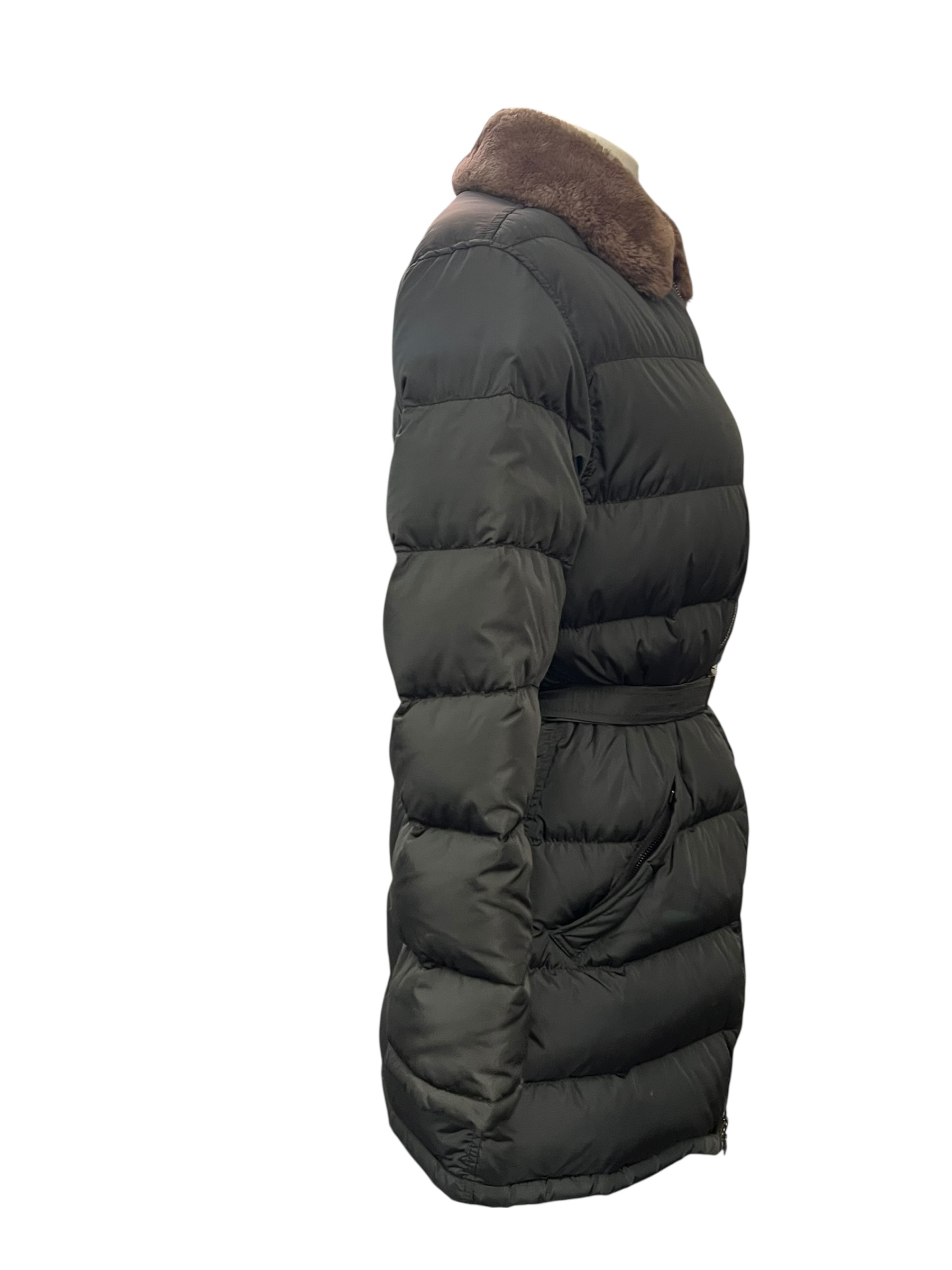 Khaki Prada down jacket
