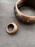Louis Vuitton Bracelet und Ring aus Holz