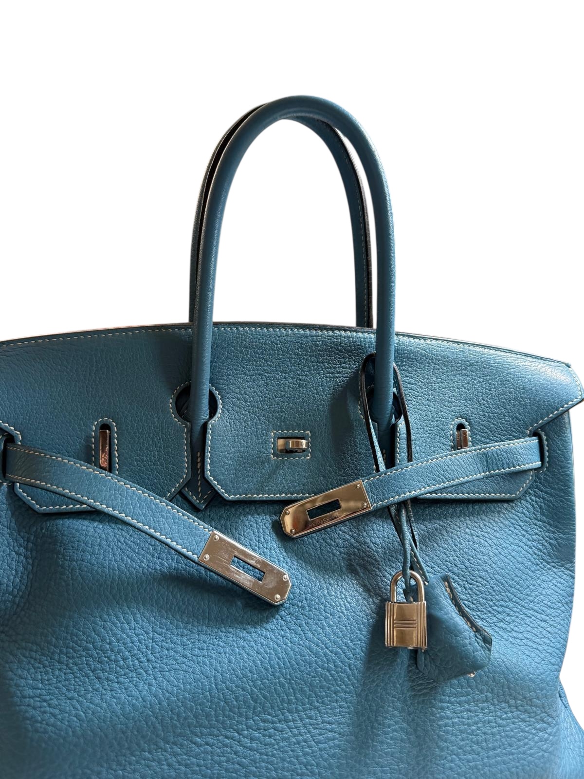 Birkin 35 Blue Jeans