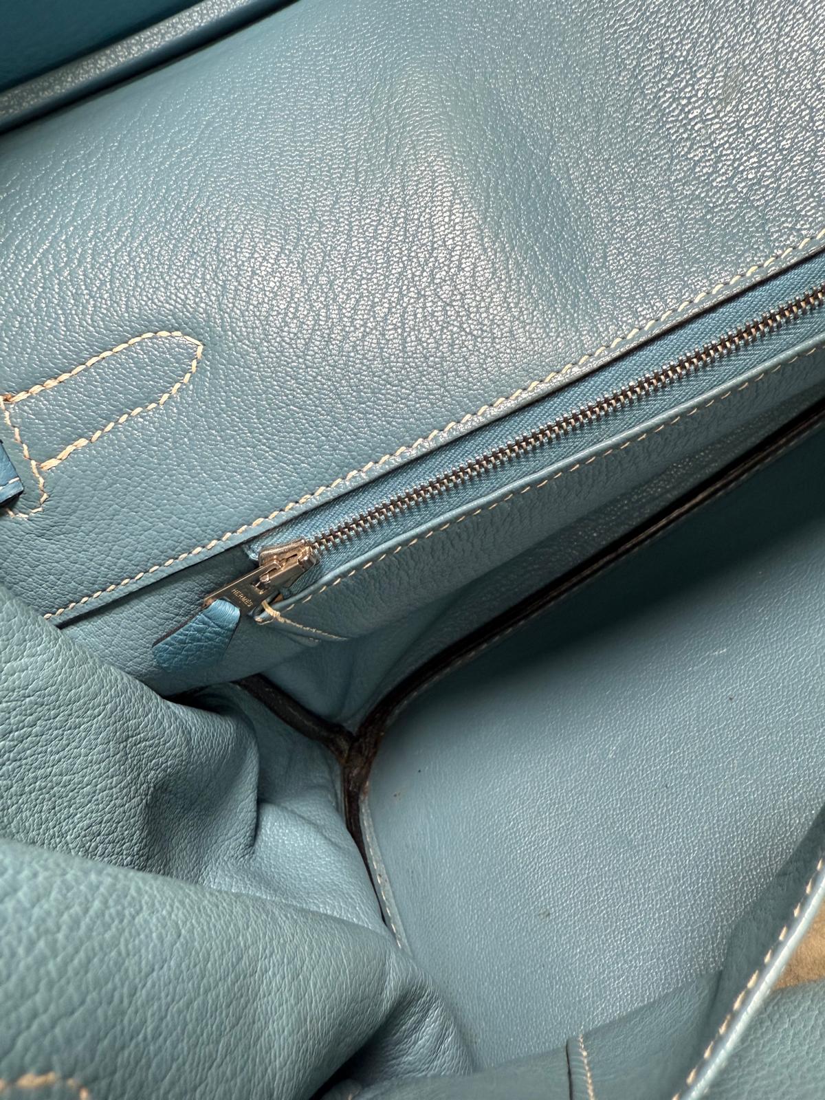 Birkin 35 Blue Jeans