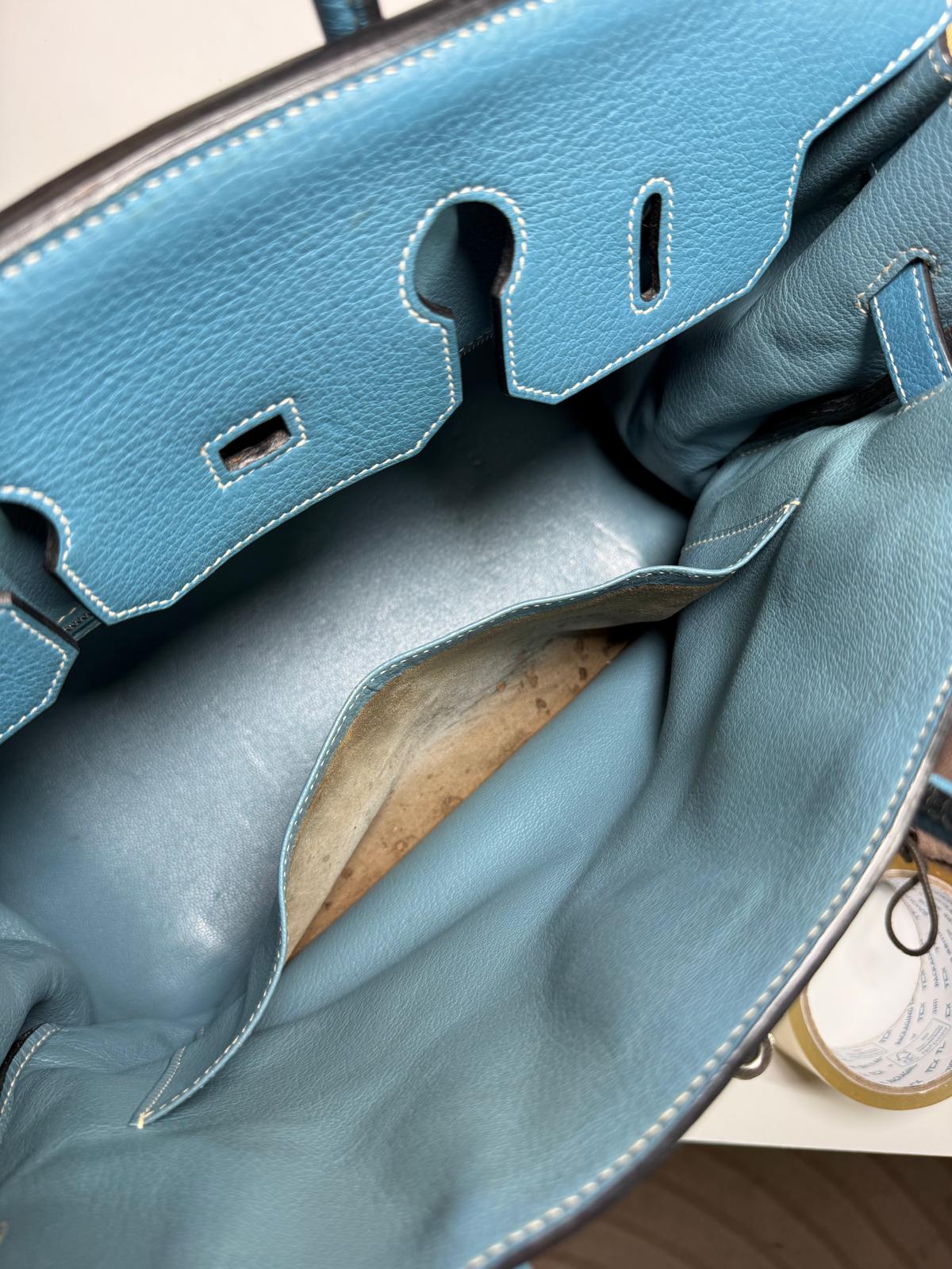 Birkin 35 Blue Jeans