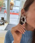 Amina Muaddi Ohrringe, neuwertig