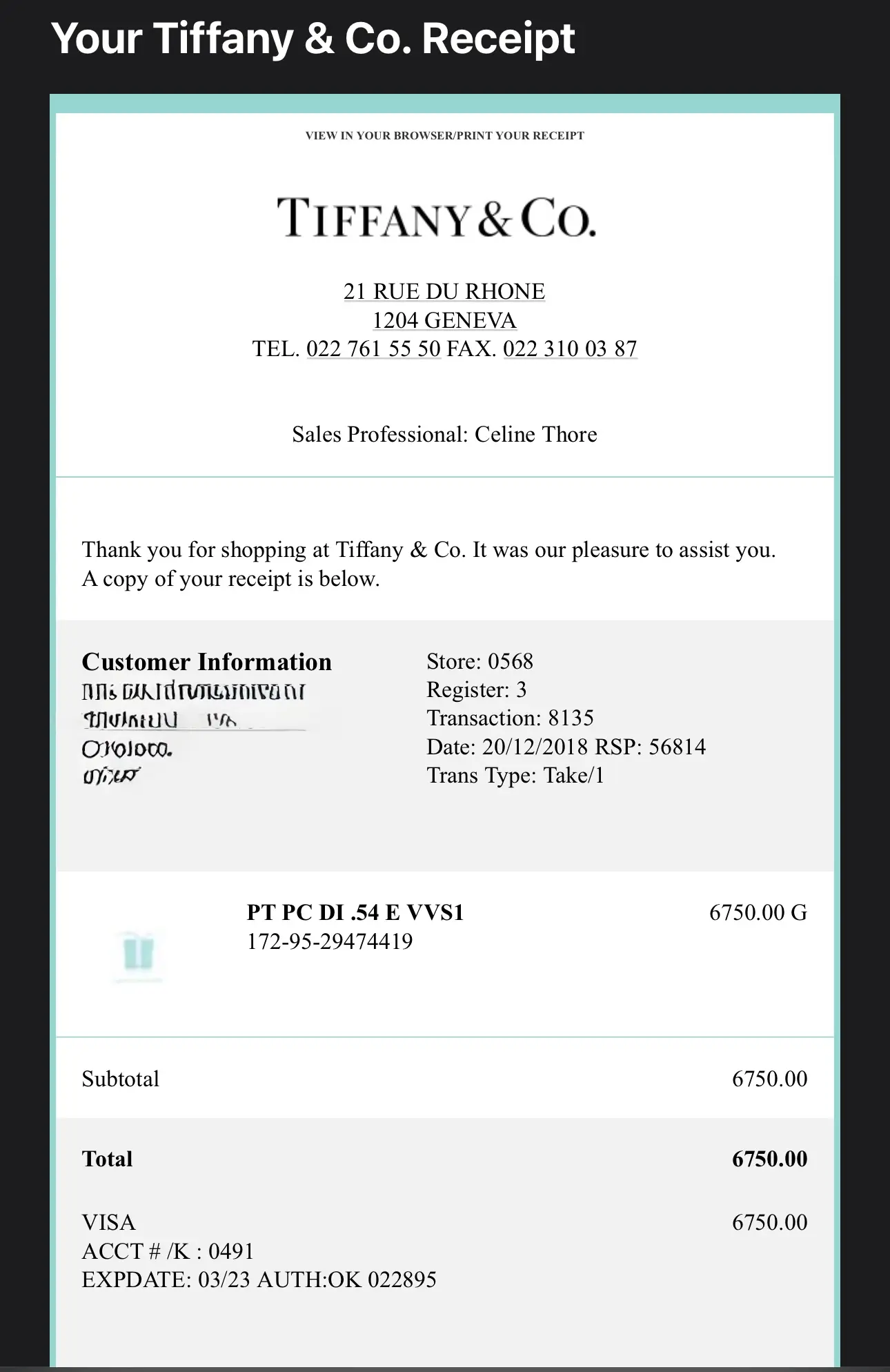 TIFFANY & CO Engagement ring platinum | LOOP-Marktplatz