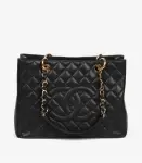 CHANEL GST Caviar Leder