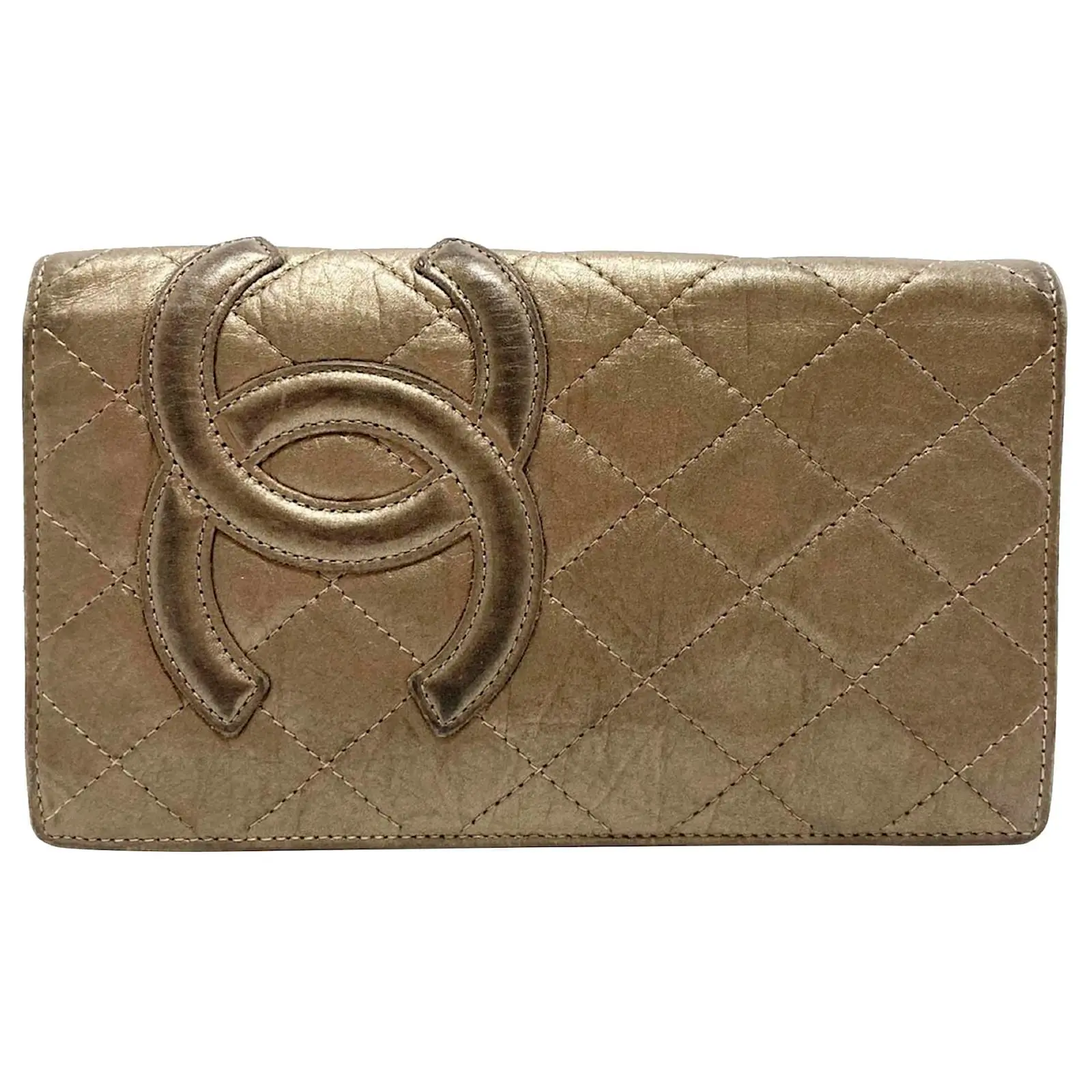 CHANEL Cambon Long wallet bronze | LOOP Marketplace