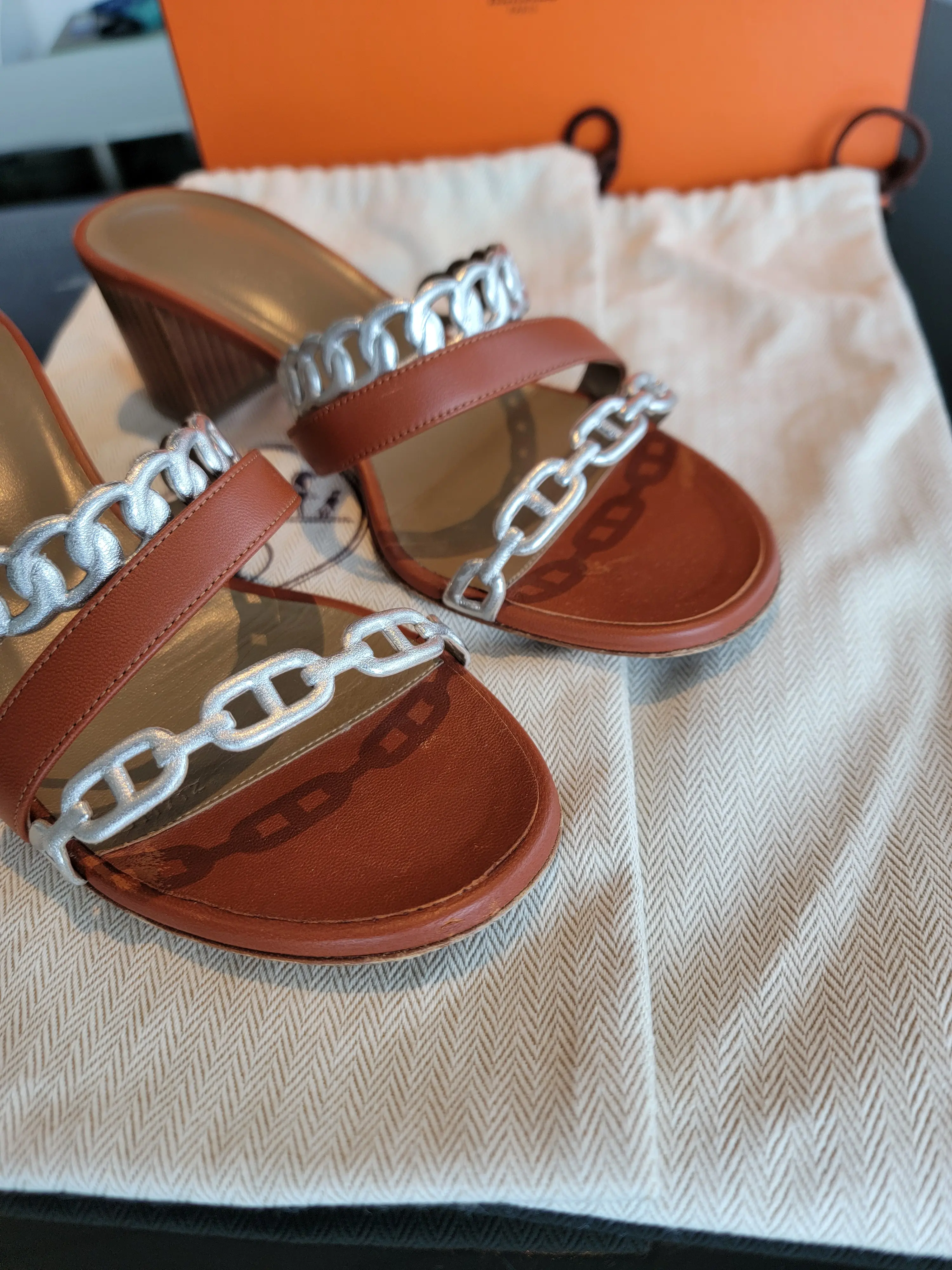 HERMES chain d'ancre Sandalen | LOOP Marketplace