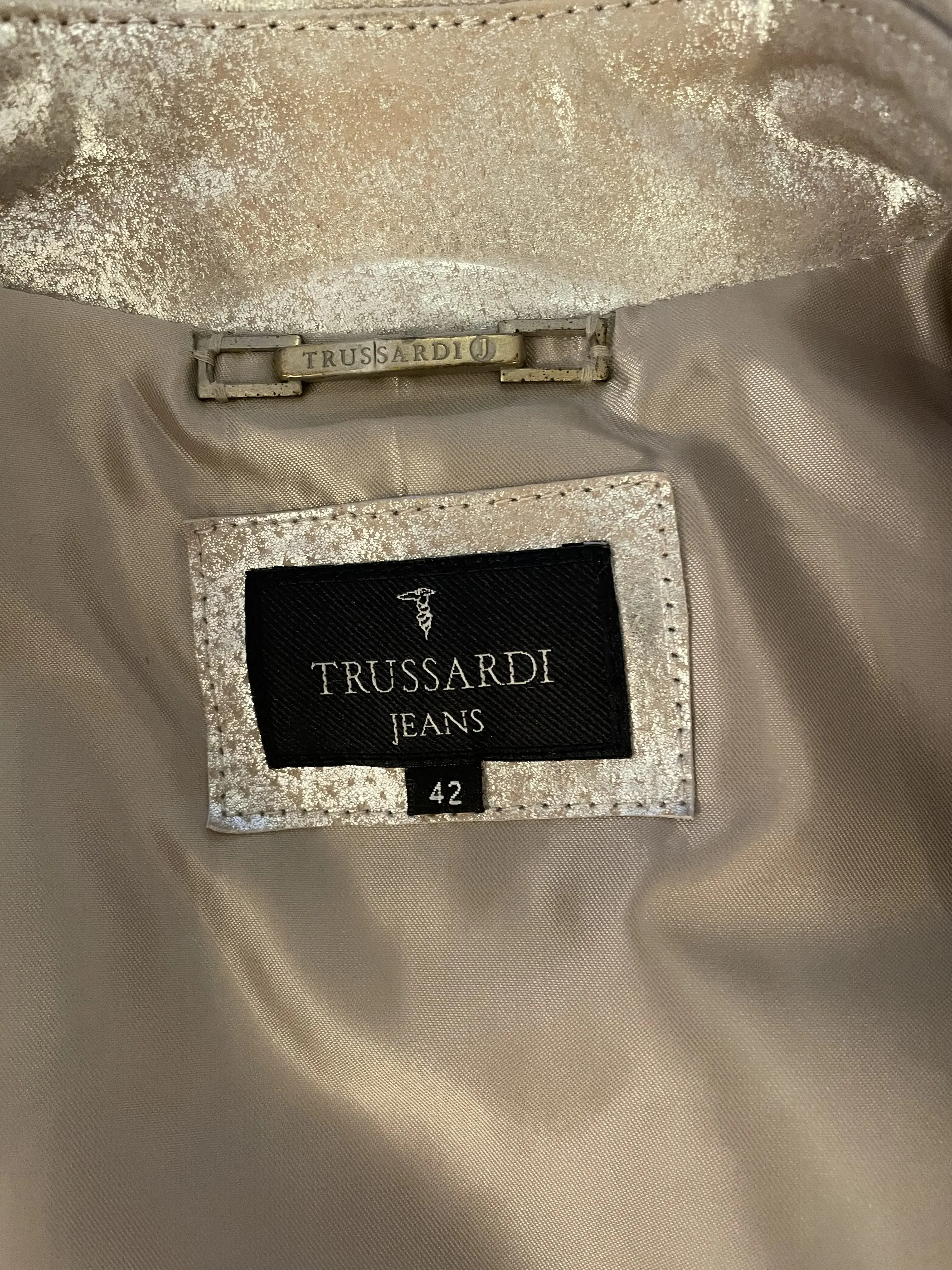 TRUSSARDI JEANS vintage Leather Jacket | LOOP Marketplace