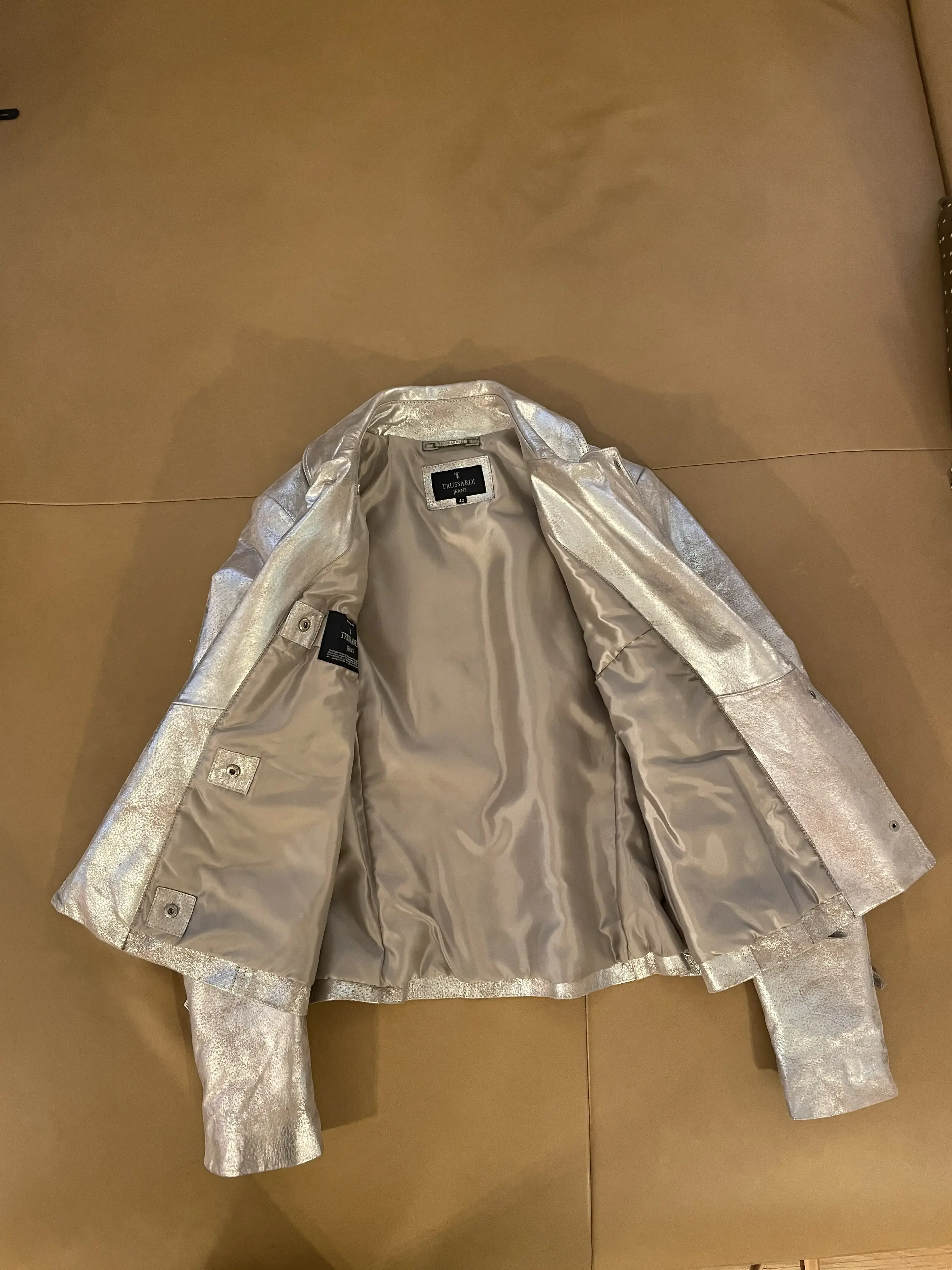 TRUSSARDI JEANS vintage Leather Jacket | LOOP Marketplace