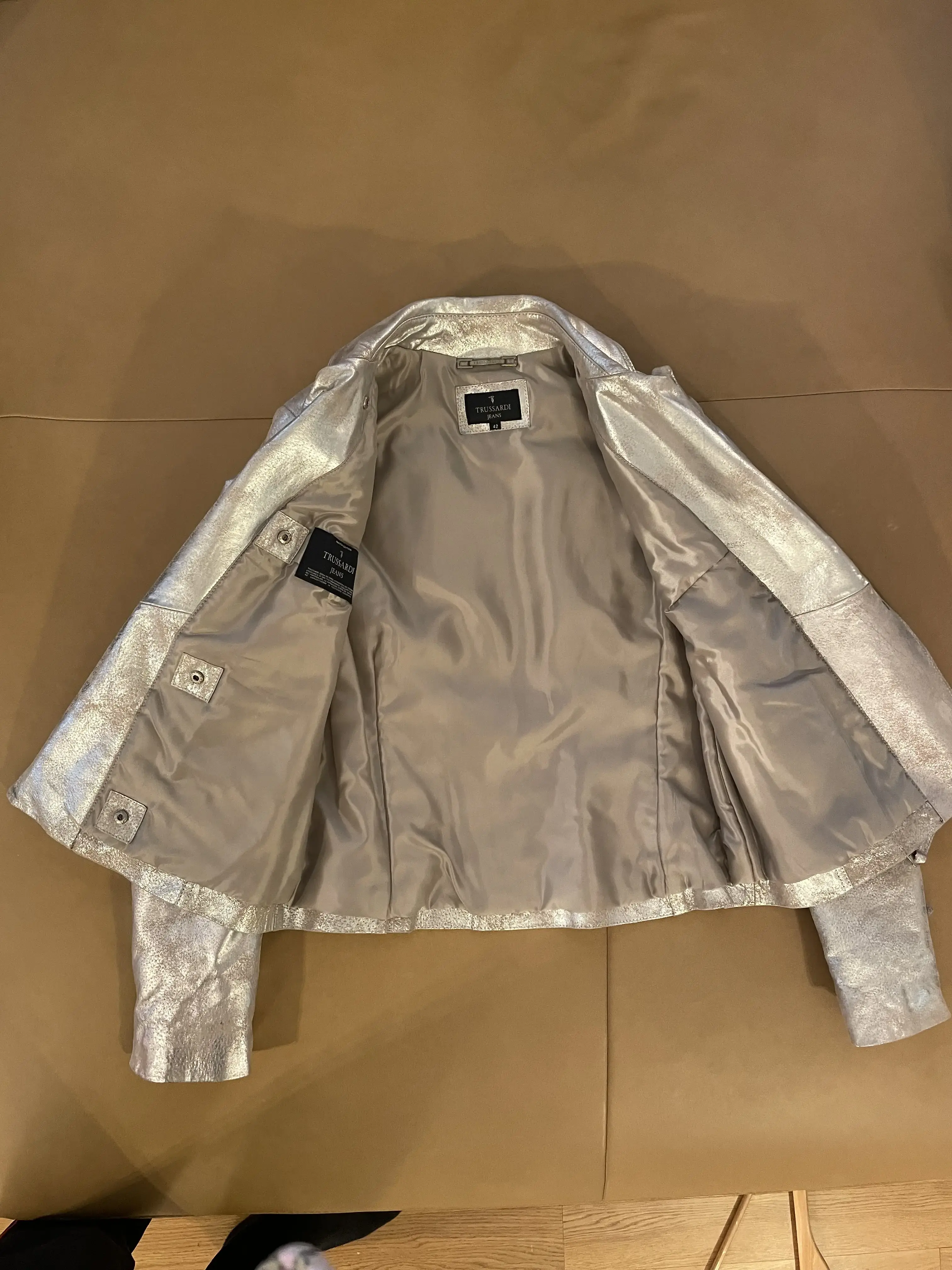 TRUSSARDI JEANS vintage Leather Jacket | LOOP Marketplace