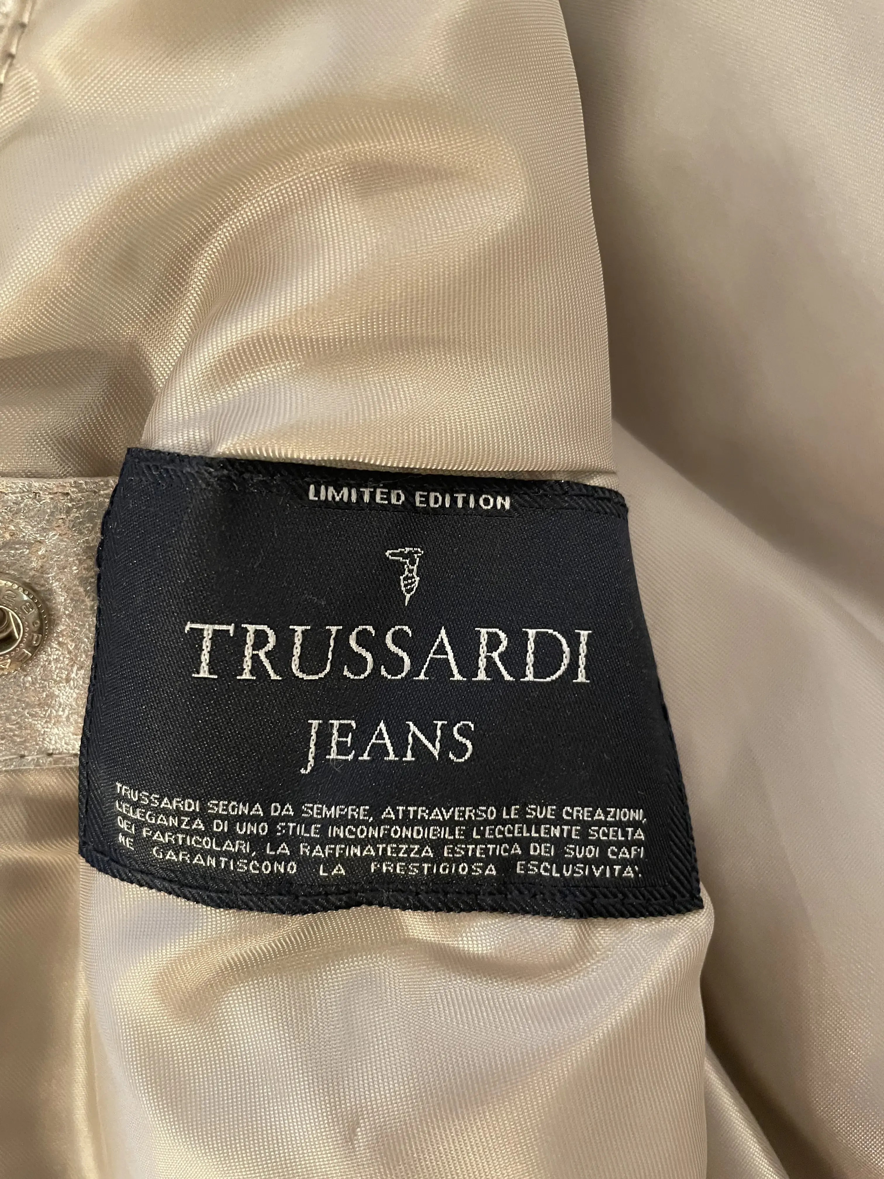 TRUSSARDI JEANS vintage Leather Jacket | LOOP Marketplace