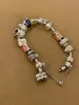 PANDORA Bracelet, 19cm with 13 Charms