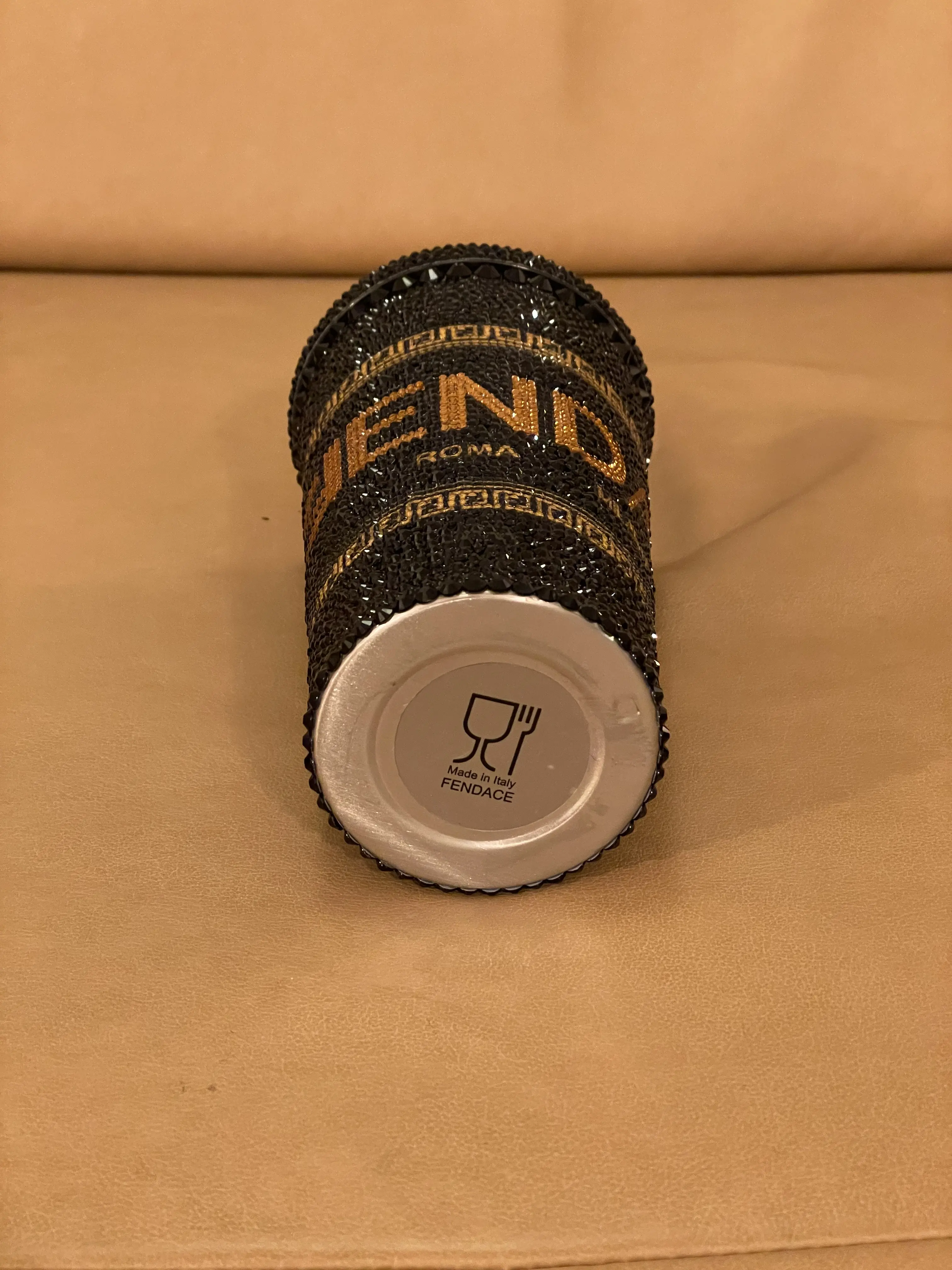 FENDI X VERSACE bedazzled Travel Cup | LOOP Marketplace