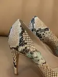 NAVYBOOT Leather snake print High Heels