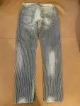 DIESEL striped distressed Jeans