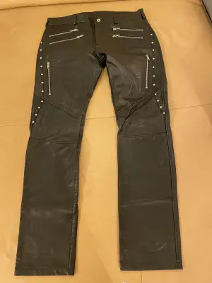 DIESEL Cowhide black Leather Trousers | LOOP Marketplace