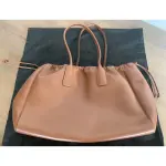 CELINE CABAS LEATHER TRIOMPHE TAN