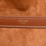 CELINE CABAS LEATHER TRIOMPHE TAN