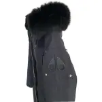 Moose Knuckles Parka with fur in black