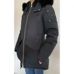 Moose Knuckles Parka with fur in black