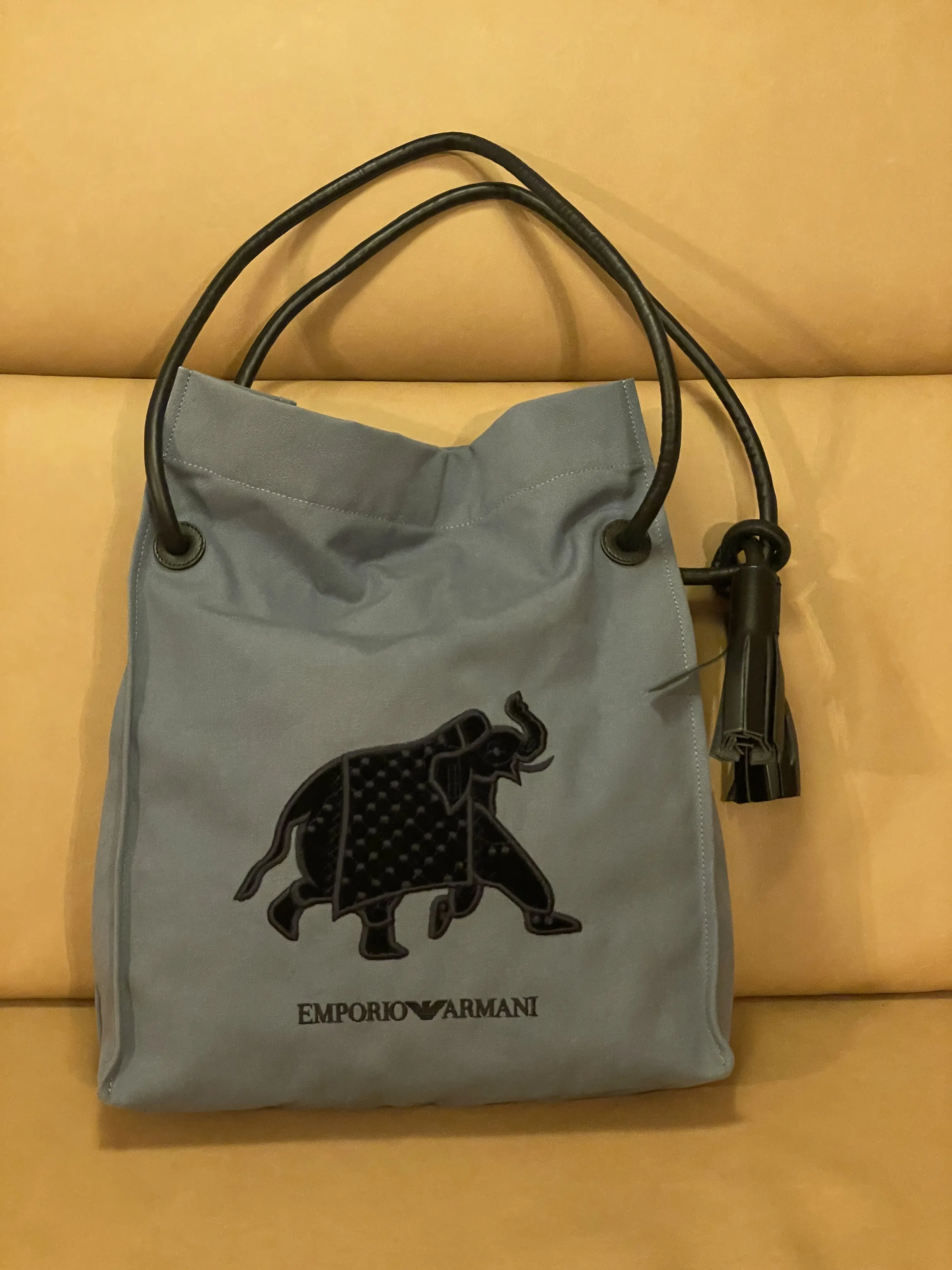 EMPORIO ARMANI Canvas Tote Bag | LOOP Marketplace