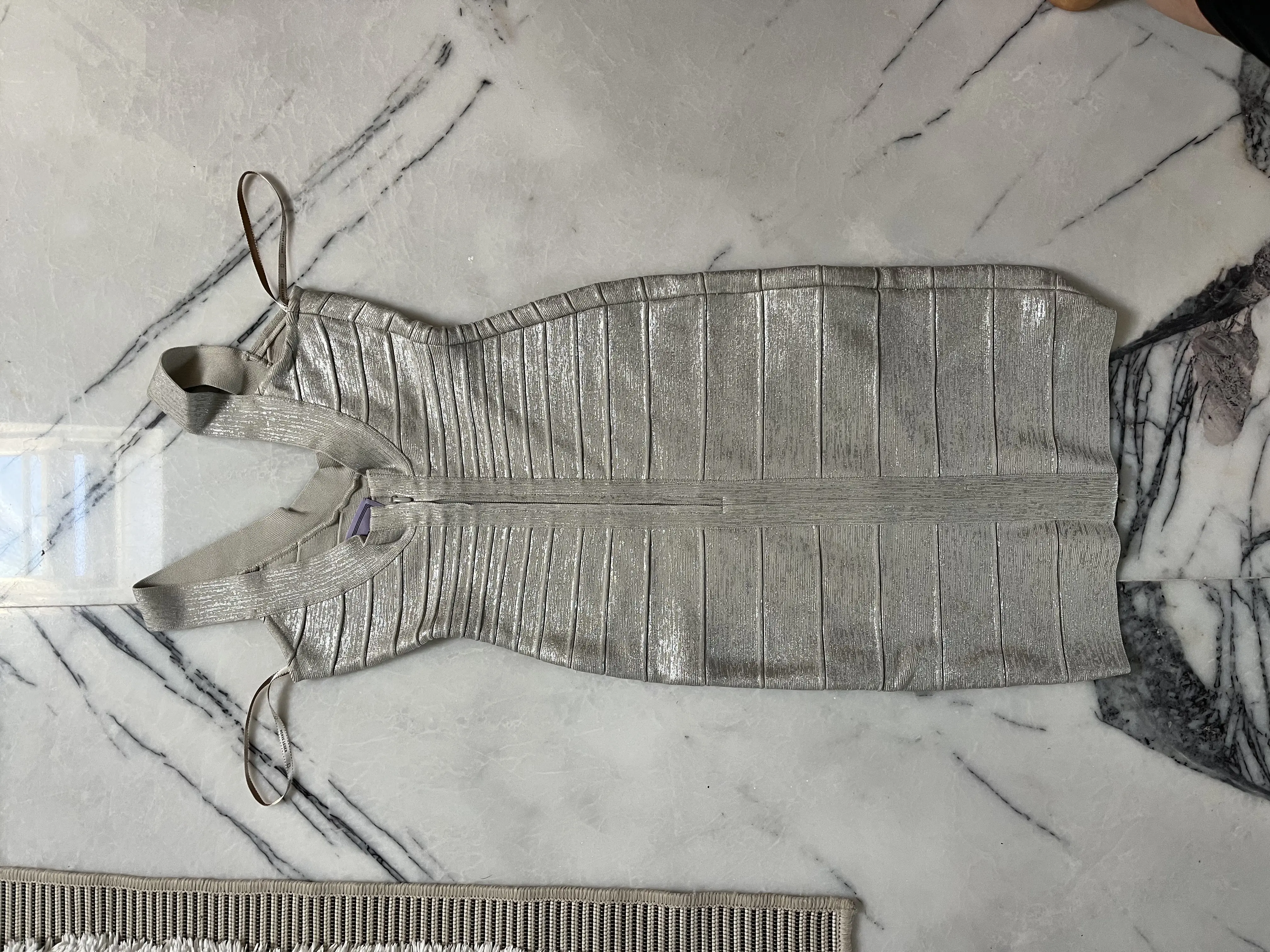 HERVE LEGER XS metallic bandage dress | Marché LOOP