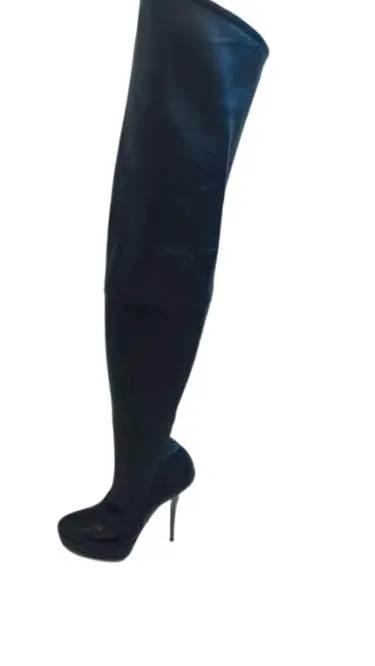 GUCCI Overknee Stiefel – Leder – Schwarz | LOOP-Marktplatz