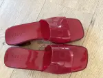 Sandales rouges transparentes GUCCI