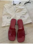 Sandales rouges transparentes GUCCI