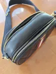 BALLY – Gesteppte Tasche aus schwarzem Leder