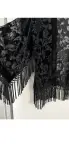 THE KOOPLES Samt-Kimono mit Fransen