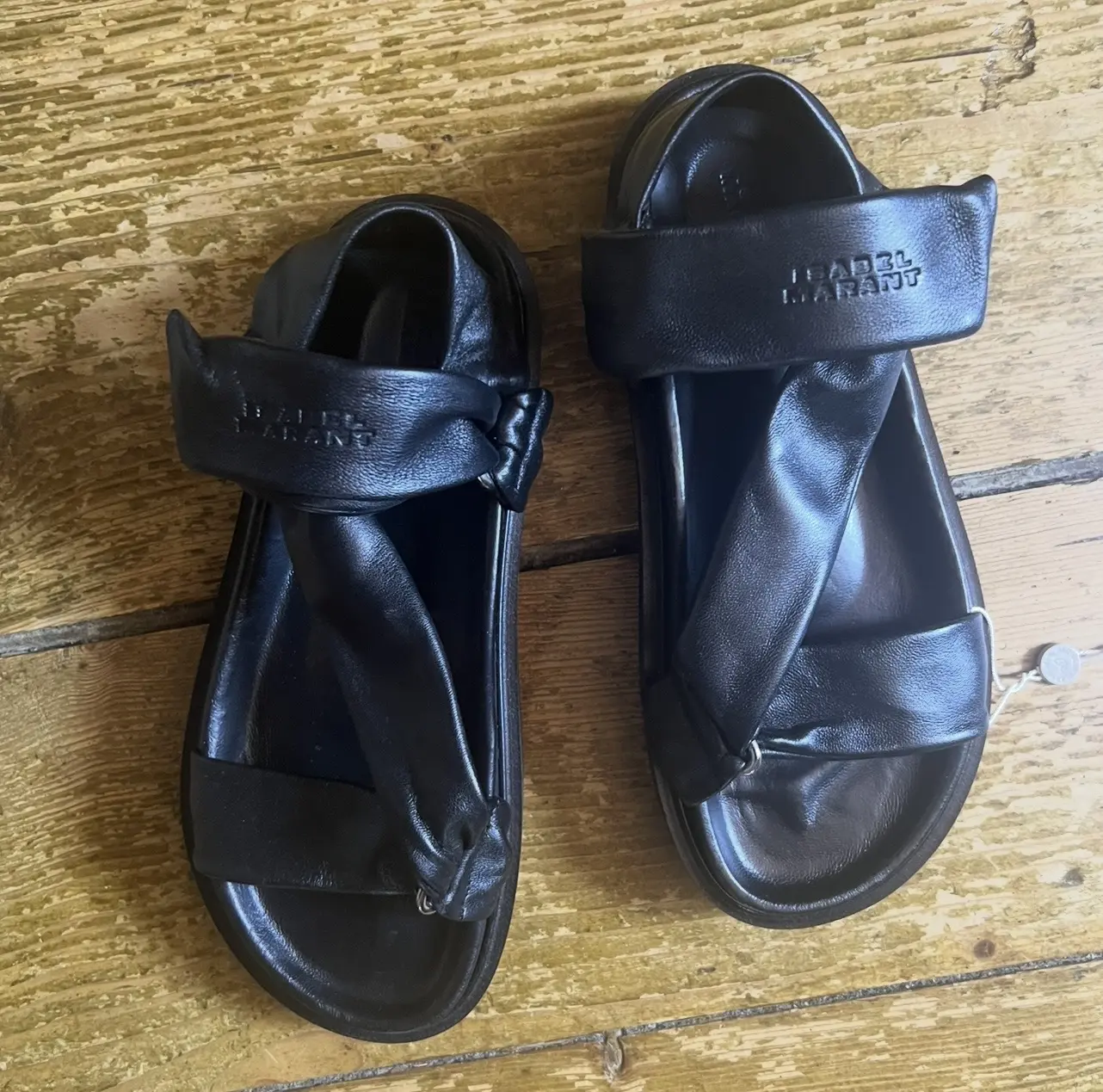 Isabel Marant Naori Leather Sandals | LOOP Marketplace
