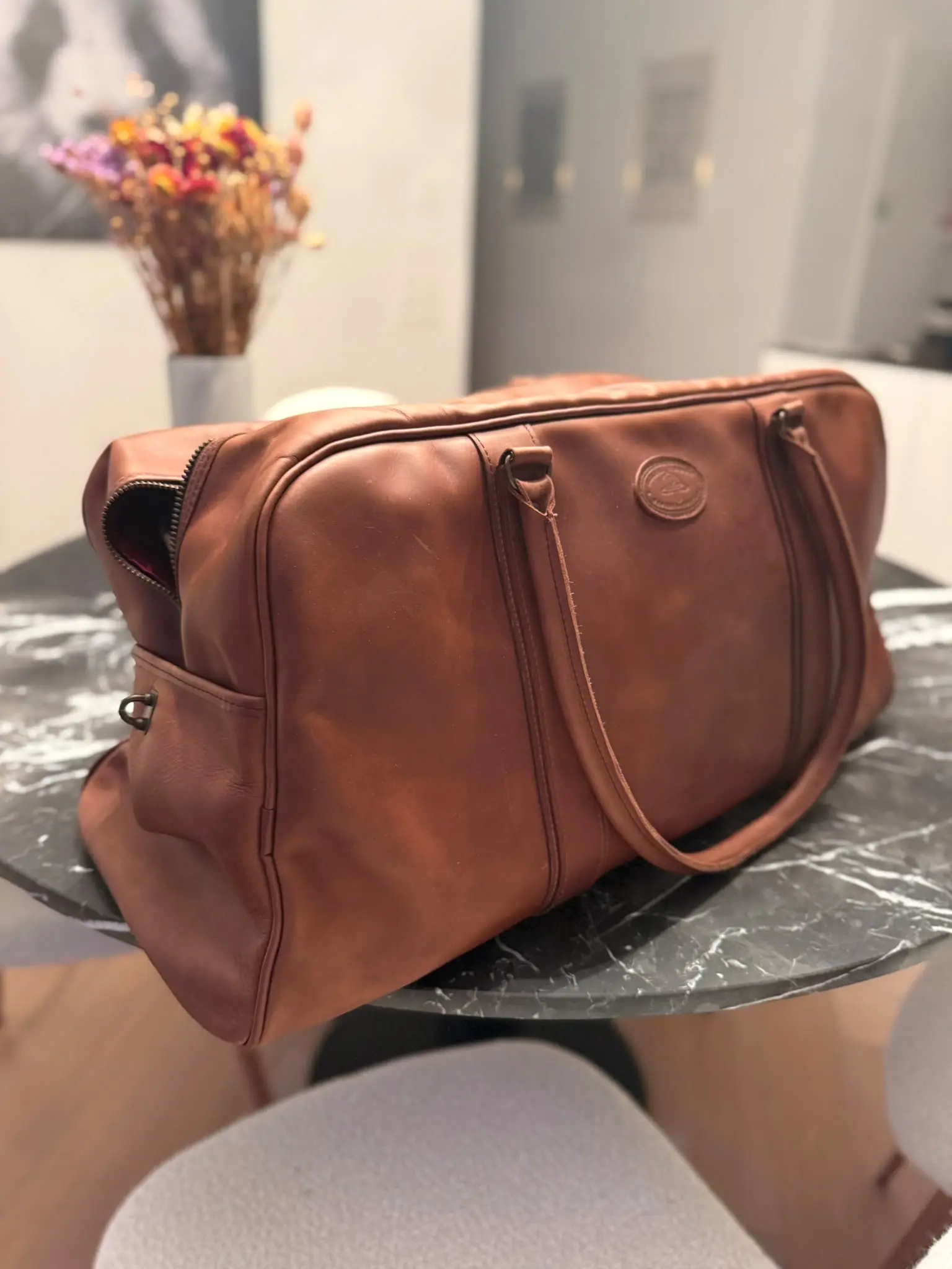 Melvill & Moon Reisetasche aus Leder | LOOP-Marktplatz