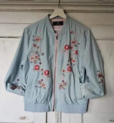 SIENNA, blouson bleu clair doublé | Marché LOOP