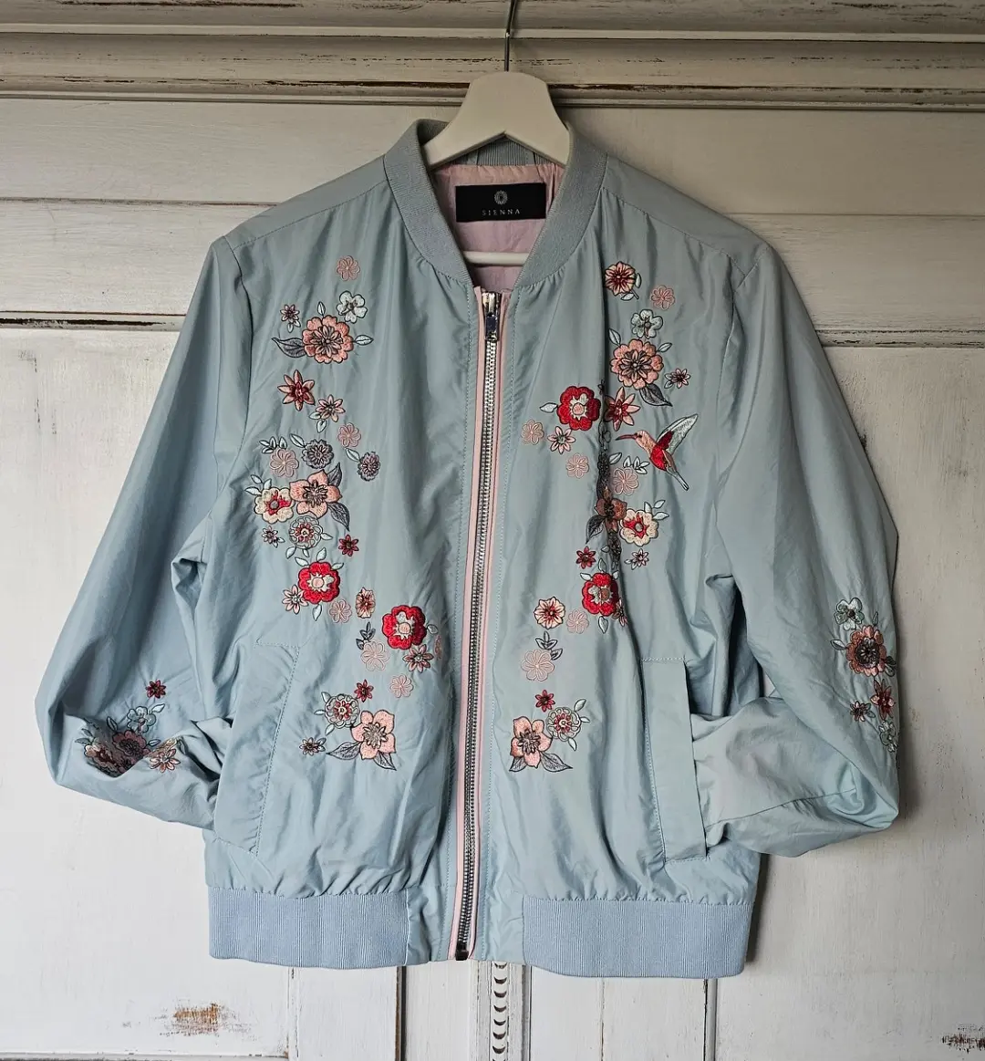 SIENNA, blouson bleu clair doublé | Marché LOOP